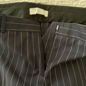 Hugo Boss light weight summer pants. Navy Pinstripe cropped /high quality fabric